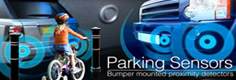 Volkswagen Parking Sensors, front, rear, both in Volkswageno and visual formats